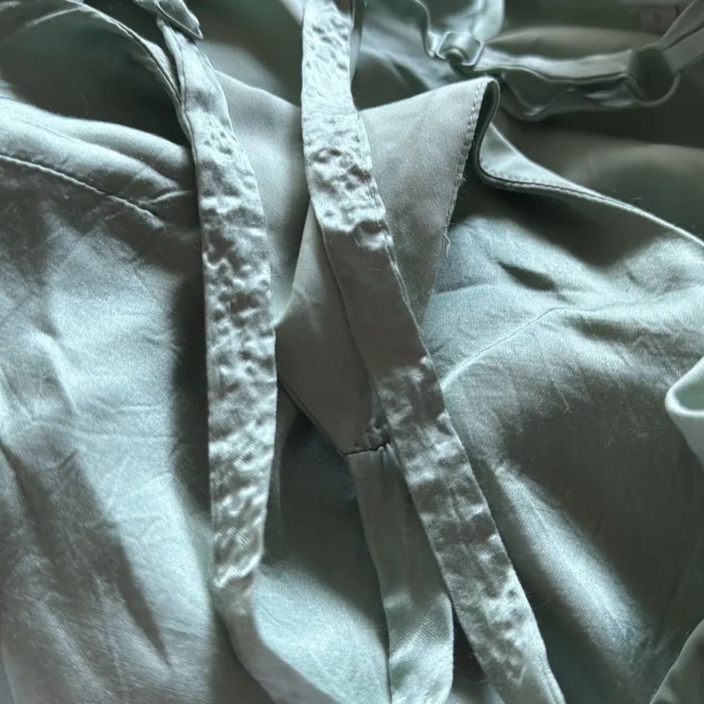 Corey Lynn Calter mint‎ green satin slip Elegant Slip Dress Sz M